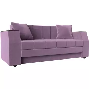 Диван прямой Атлант мини (Микровельвет фиолетовый) Лига Диванов 113756