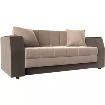 Диван прямой Атлант мини (Велюр бежевый) Лига Диванов 113740