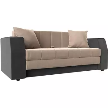 Диван прямой Атлант мини (Велюр бежевый) Лига Диванов 113741