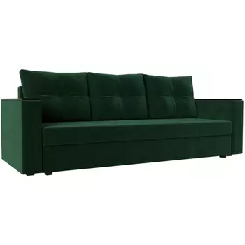 Диван прямой Атланта лайт без стола (велюр зеленый) Лига Диванов 112638