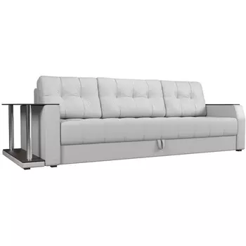 Диван прямой Атлантида левый (экокожа белая) Лига Диванов 27847