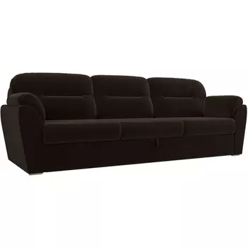 Диван прямой Бостон (микровельвет коричневый) Лига Диванов 109486