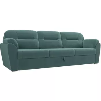 Диван прямой Бостон (велюр бирюзовый) Лига Диванов 100499