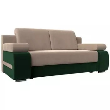 Диван прямой Денвер (основа велюр бежевый, компаньон велюр зеленый) Лига Диванов 115521