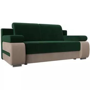 Диван прямой Денвер (основа велюр зеленый, компаньон велюр бежевый) Лига Диванов 115529