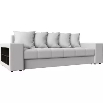 Диван прямой Дубай левый (экокожа белая) Лига Диванов 31507