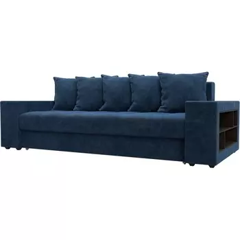 Диван прямой Дубай полки справа Лига Диванов (Велюр) арт.126462