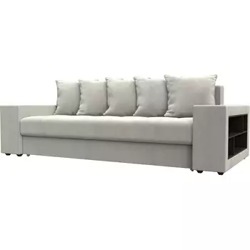 Диван прямой Дубай полки справа Лига Диванов (Велюр) арт.126469