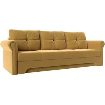 Диван прямой Европа (микровельвет желтый) Лига Диванов 110352