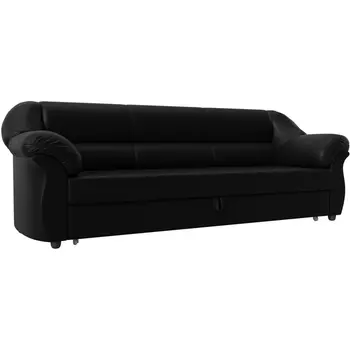 Диван прямой Карнелла (экокожа черная) Лига Диванов 29488