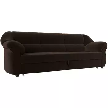 Диван прямой Карнелла (микровельвет коричневый) Лига Диванов 105880