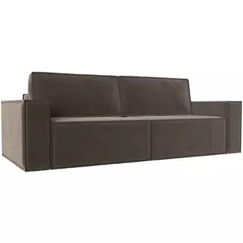 Диван прямой Куба (велюр коричневый) Лига Диванов 116213