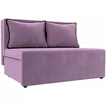 Диван прямой Лагуна (микровельвет сир, кант микровельвет кор) Лига Диванов 114444