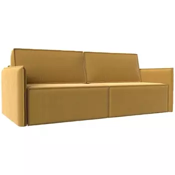 Диван прямой Либерти (микровельвет желтый) Лига Диванов 116243