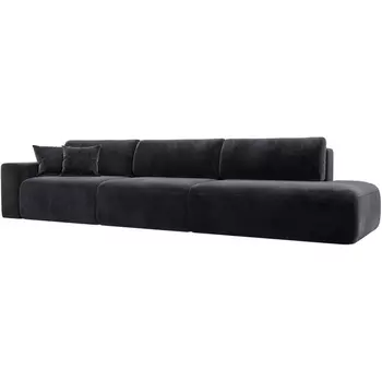 Диван прямой Лига-036 НПБ Модерн Лонг подлокотник слева Лига Диванов (Велюр) арт.127703L