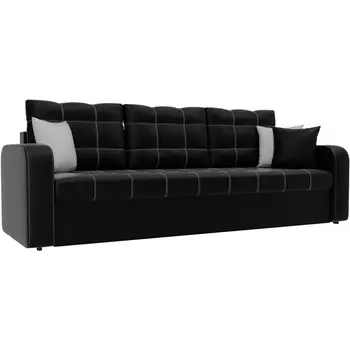 Диван прямой Ливерпуль (экокожа черная) Лига Диванов 31465