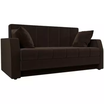 Диван прямой Малютка (микровельвет коричневый) Лига Диванов 27898