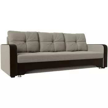 Диван прямой Ник-3 (Рогожка бежевый) Лига Диванов 113796