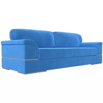 Диван прямой Порту (велюр голубой) Лига Диванов 116187