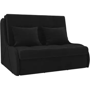 Диван прямой Риттэр (велюр черный) Лига Диванов 105280