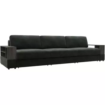 Диван прямой с 2 полками Лига-055 НПБ Лонг Лига Диванов (Шенилл) арт.129077