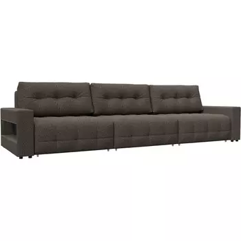 Диван прямой с полками Лига-053 НПБ Лонг Лига Диванов (Велюр) арт.128928