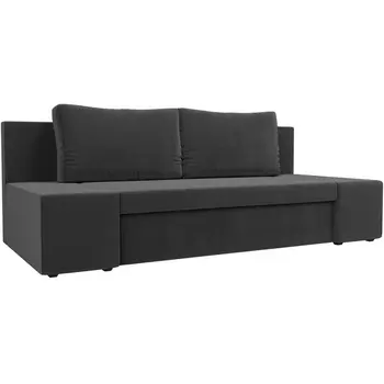 Диван прямой Сан Марко (велюр серый) Лига Диванов 114013