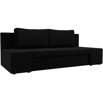 Диван прямой Сан Марко (вмикровельвет черный) Лига Диванов 114023