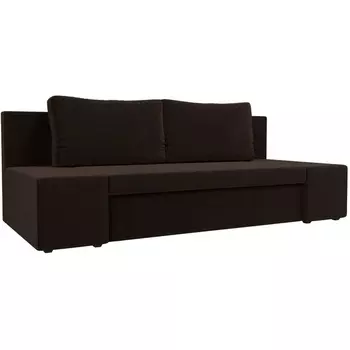 Диван прямой Сан Марко (вмикровельвет коричневый) Лига Диванов 114020