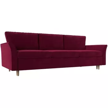 Диван прямой София (микровельвет бордовый) Лига Диванов 112229