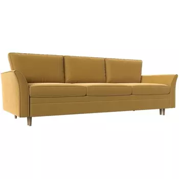 Диван прямой София (микровельвет желтый) Лига Диванов 112230