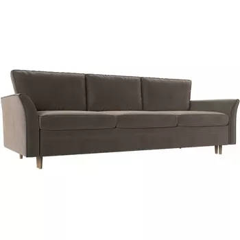 Диван прямой София (велюр коричневый) Лига Диванов 106273