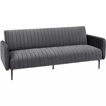 Диван прямой Stool Group Дрезден велюр серый УТ000035918