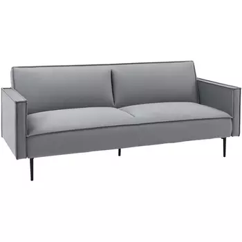 Диван прямой Stool Group Кассель велюр серый УТ000035882