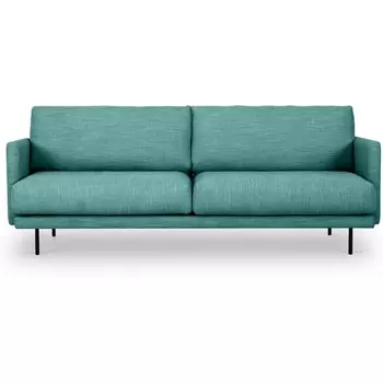 Диван Ricadi трехместный ОГОГО (арт.727531), (Ткань,Рогожка/Бирюзовый) ОГОГО Обстановочка!