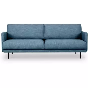 Диван Ricadi трехместный ОГОГО (арт.727532), (Ткань,Рогожка/Синий) ОГОГО Обстановочка!