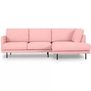 Диван Ricadi угловой ОГОГО (арт.727514), (Ткань,Рогожка/Розовый) ОГОГО Обстановочка!