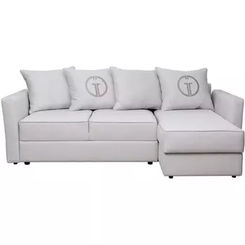 Диван Sorrento 230 с канапе трехмест.раскл (Еврокнижка) Koza3803-SVSER+Nev83 230*156*90см Garda Decor арт.SORRENTO-230-Koza3803-SVSER+Nev83