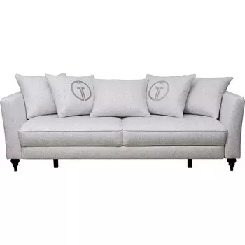 Диван Sorrento(K) 230M трехм.раск c кантом,рогожка св.беж Santo1902-SECRU+Nev83 230*101*86 Garda Decor арт.SORRENTO(K)-230M-3K-Santo1902-SECRU+Nev83