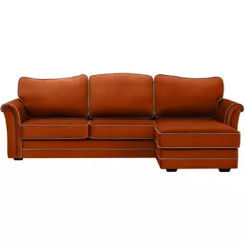 Диван Sydney угловой правый ОГОГО (арт.343252), (Ткань/Оранжевый) ОГОГО Обстановочка!