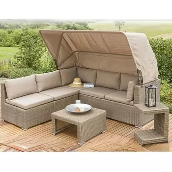 Диван-трансформер из искусственного ротанга AFM-320 Beige Afina