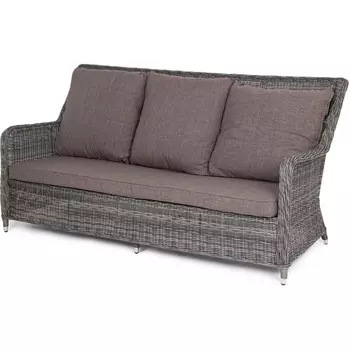 Диван трехместный из искусственного ротанга, цвет графит 4SIS Гляссе YH-C3579W-2 graphite