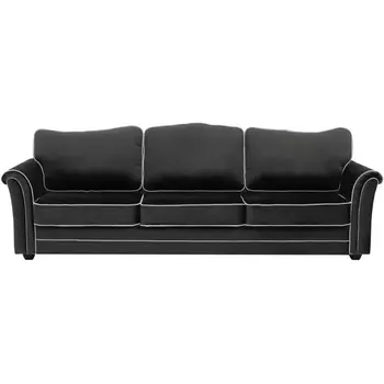 Диван трехместный Sydney ОГОГО (арт.340433), (Ткань/Черный) ОГОГО Обстановочка!