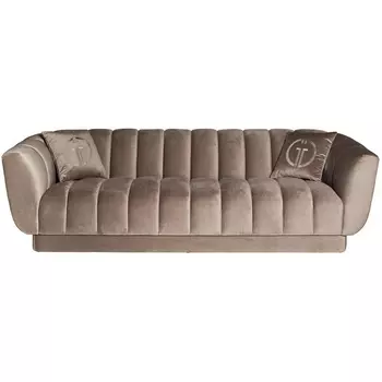 Диван трехместный велюр серый 243*95*74см Garda Decor арт.ZW-81103 GRE