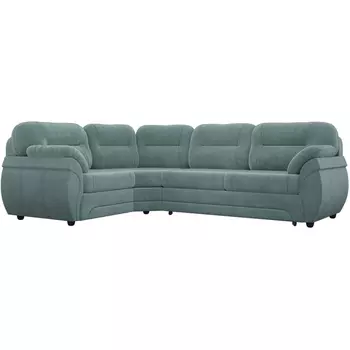 Диван угловой Бруклин левый (Велюр бирюзовый) Лига Диванов 105739L