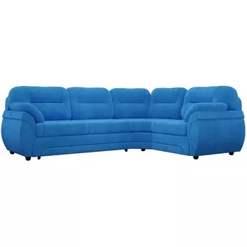 Диван угловой Бруклин правый (велюр голубой) Лига Диванов 29407