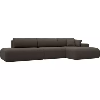 Диван угловой Лига-036 НПБ Модерн Лонг правый угол Лига Диванов (Рогожка) арт.124694