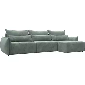 Диван угловой Лига-051 НПБ Лонг угол универсальный Лига Диванов (Велюр) арт.128727