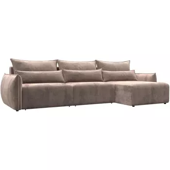 Диван угловой Лига-051 НПБ Лонг угол универсальный Лига Диванов (Велюр) арт.128665