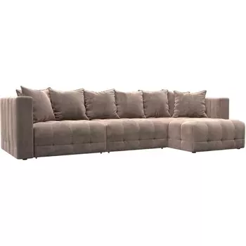 Диван угловой Лига-052 НПБ Лонг угол универсальный Лига Диванов (Велюр) арт.128819